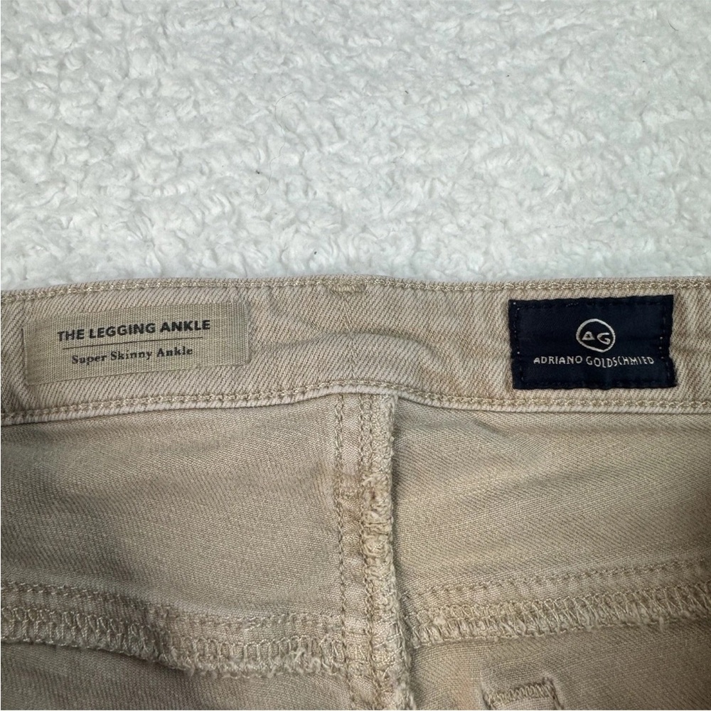 AG Adriano Goldschmied The Legging Ankle Super Skinny‎ Jeans Beige Size 26R - Picture 5 of 10